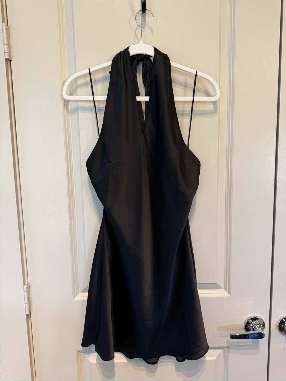 Cotton Candy LA Halter Mini Dress Black